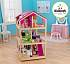Кукольный домик для Барби - Самый роскошный, с мебелью 45 элементов, на колесиках  - миниатюра №4